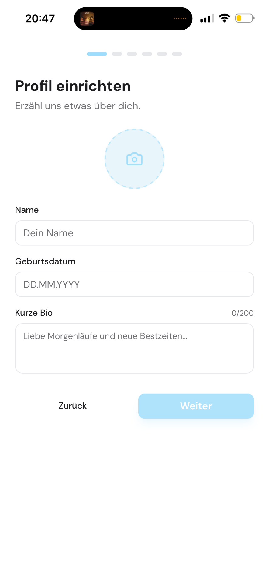 Athlova app screenshot