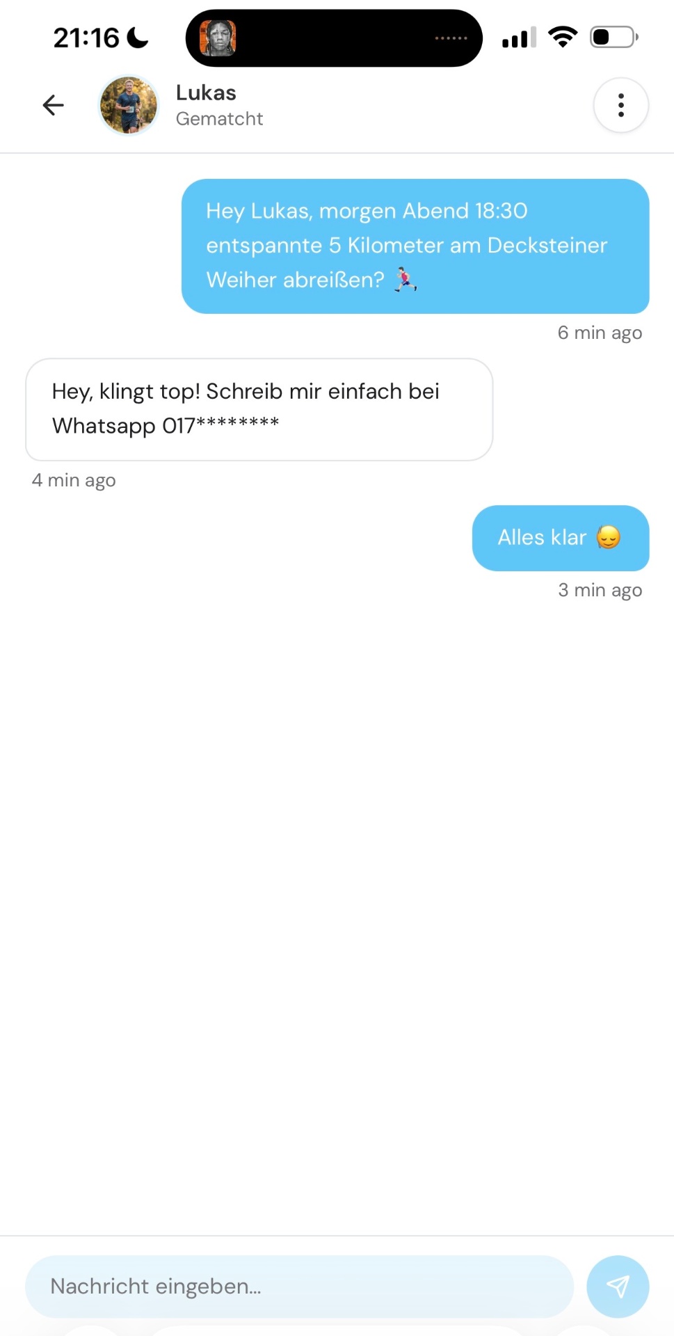 Athlova app screenshot